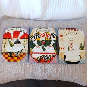 Set of 3 wall decor Dan Dipaolo